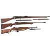 Image 1 : Three Long Guns -A) U.S. Springfield Model 1898 Krag Bolt Action Rifle with Bayonet
