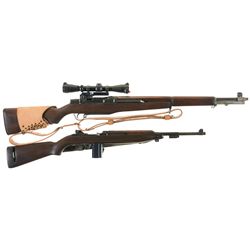 Two Semi-Automatic Long Guns -A) CAI M1 Garand Rifle with Scope
