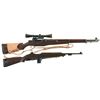 Image 1 : Two Semi-Automatic Long Guns -A) CAI M1 Garand Rifle with Scope