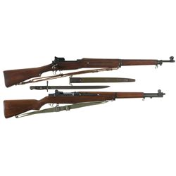 Two U.S. Rifles -A) Eddystone Model 1917 Bolt Action Rifle