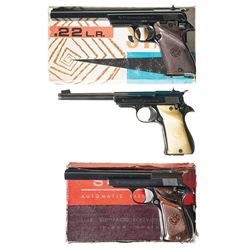 Three Star Semi-Automatic Pistols -A) Star Model FR Target Pistol with Box