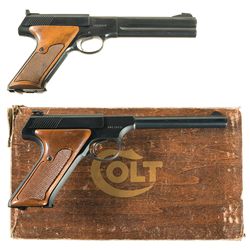 Two Colt Semi-Automatic Pistols -A) Colt Third Series Match Target Pistol