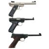 Image 2 : Three Semi-Automatic Pistols -A) Ruger MK II Pistol with Case