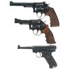 Image 1 : Three Handguns -A) Smith & Wesson K-22 Masterpiece Pre-Model 17 Double Action Revolver