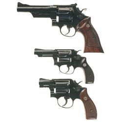 Collector's Lot of Three Smith & Wesson Double Action Revolvers -A) Smith & Wesson Model 27-2 Revolv