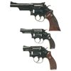 Image 1 : Collector's Lot of Three Smith & Wesson Double Action Revolvers -A) Smith & Wesson Model 27-2 Revolv