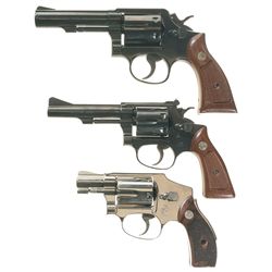 Collector's Lot of Three Smith & Wesson Double Action Revolvers -A) Smith & Wesson Model 13-1 Revolv