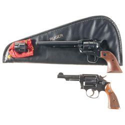 Two Revolvers -A) Ruger Single Six Single Action Revolver