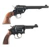 Image 2 : Two Revolvers -A) Ruger Single Six Single Action Revolver