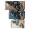 Image 1 : Three Boxed Smith & Wesson Double Action Revolvers -A) Smith & Wesson Pre-Model 28 Highway Patrolman