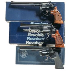 Three Boxed Smith & Wesson Double Action Revolvers -A) Smith & Wesson Model 48-4 Revolver