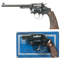 Two Smith & Wesson Double Action Revolvers -A) Smith & Wesson 22/32 Hand Ejector Bekeart Model Targe