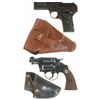 Image 2 : Two Handguns with Holsters -A) Dreyse Model 1907 Semi-Automatic Pistol