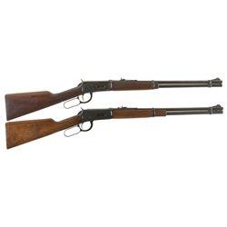 Two Winchester Model 94 Lever Action Carbines -A) Winchester Model 94 Carbine