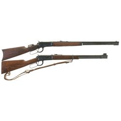 Two Winchester Lever Action Long Guns -A) Winchester Model 1892 Rifle