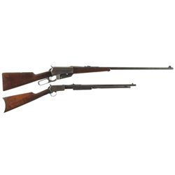 Two Winchester Rifles -A) Winchester Model 1895 Lever Action Sporting Rifle