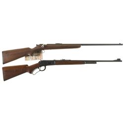 Two Winchester Sporting Rifles -A) Winchester Model 67 Bolt Action Rifle