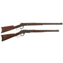 Collector's Lot of Two Antique Winchester Lever Action Long Guns -A) Winchester Model 1892 Rifle