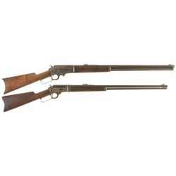 Collector's Lot of Two Marlin Lever Action Rifles -A) Marlin Model 1895 Rifle with Factory Letter