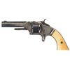 Image 1 : Silver Plated Smith & Wesson Model 1 2nd Issue Revolver with Ivory Grips