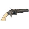 Image 2 : Silver Plated Smith & Wesson Model 1 2nd Issue Revolver with Ivory Grips