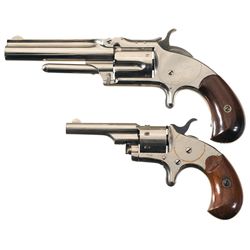 Two Spur Trigger Revolvers -A) Smith & Wesson No. 1 1/2 2nd Issue Revolver