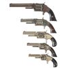 Image 1 : Collector's Lot of Five Antique Smith & Wesson Revolvers with Factory Letters -A) Smith & Wesson Mod