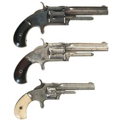 Collector's Lot of Three Antique Smith & Wesson Spur Trigger Revolvers -A) Smith & Wesson Model 1 1/