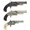 Image 1 : Collector's Lot of Three Antique Smith & Wesson Spur Trigger Revolvers -A) Smith & Wesson Model 1 1/