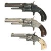 Image 2 : Collector's Lot of Three Antique Smith & Wesson Spur Trigger Revolvers -A) Smith & Wesson Model 1 1/