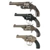 Image 1 : Four Revolvers -A) Smith & Wesson Baby Russian Revolver with Factory Letter