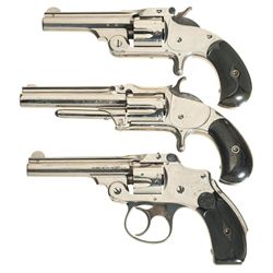 Three Smith & Wesson Revolvers -A) British Proofed Smith & Wesson Model 1 1/2 Centerfire Single Acti