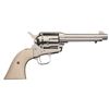 Image 2 : Nickel Plated First Generation Colt Single Action Army Revolver with Ivory Grips