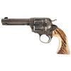 Image 1 : Engraved Colt Bisley Model Single Action Army Revolver with Stag Grips