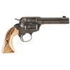 Image 2 : Engraved Colt Bisley Model Single Action Army Revolver with Stag Grips