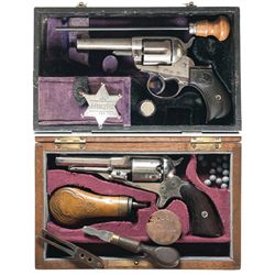 Two Cased Antique Revolvers -A) Colt Thunderer Double Action Revolver with Factory Letter Copy