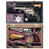 Image 1 : Two Cased Antique Revolvers -A) Colt Thunderer Double Action Revolver with Factory Letter Copy