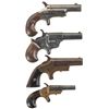 Image 1 : Four American Derringer Pistols -A) Colt Number 3 Derringer