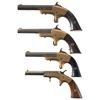 Image 2 : Four Antique Single Shot Handguns -A) Merwin & Bray Derringer