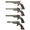 Image 2 : Collector's Lot of Four Single Shot Derringers -A) Unmarked .32 RF Derringer