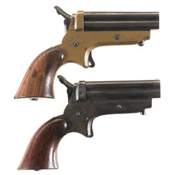 Collector's Lot of Two Sharps Pepperbox Pistols -A) Sharps Model 1C Pepperbox