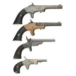 Collector's Lot of Four Derringers -A) Merwin & Bray Iron Frame Pocket Pistol