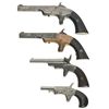 Image 2 : Collector's Lot of Four Derringers -A) Merwin & Bray Iron Frame Pocket Pistol