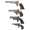 Image 2 : Collector's Lot of Four Derringer Pistols -A) Stevens Model 41 Pocket Pistol