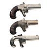 Image 1 : Collector's Lot of Three Engraved Derringers -A) National Arms Co. No. 2 Derringer