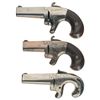 Image 2 : Collector's Lot of Three Engraved Derringers -A) National Arms Co. No. 2 Derringer