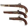 Image 2 : Three Percussion Pistols -A) Unmarked Pistol