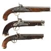 Image 1 : Three Percussion Pistols -A) Tower Pistol