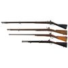 Image 2 : Four Antique Longarms -A) French Charleville Model 1816 Flintlock Musket