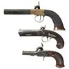 Image 2 : Three Percussion Pistols -A) English Proofed Pistol